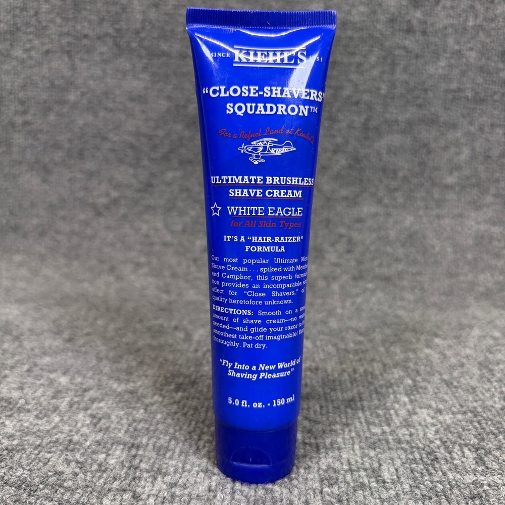 Kiehls Ultimate Brushless Shave Cream White Eagle 5oz Close-Shavers Squadron